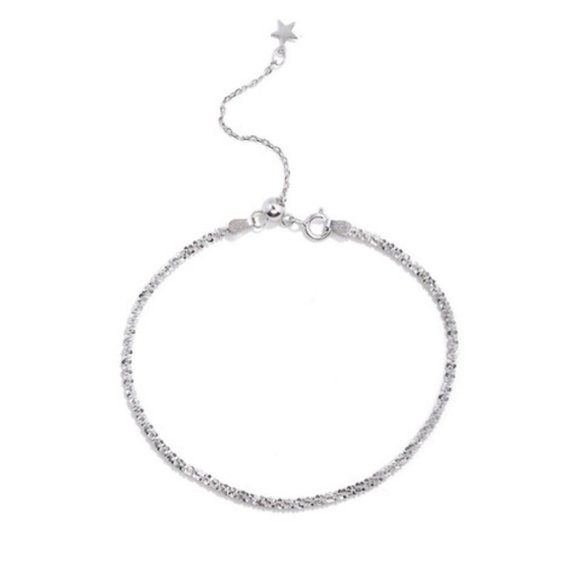 925 Sterling Silver Braided Shooting Star Bracelet - Picture 8 of 8